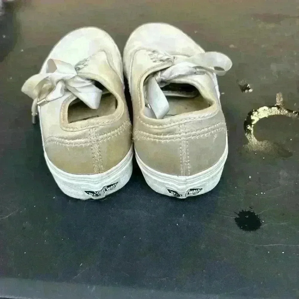 Vans Festival Satin Taupe Sneakers Size 6‎